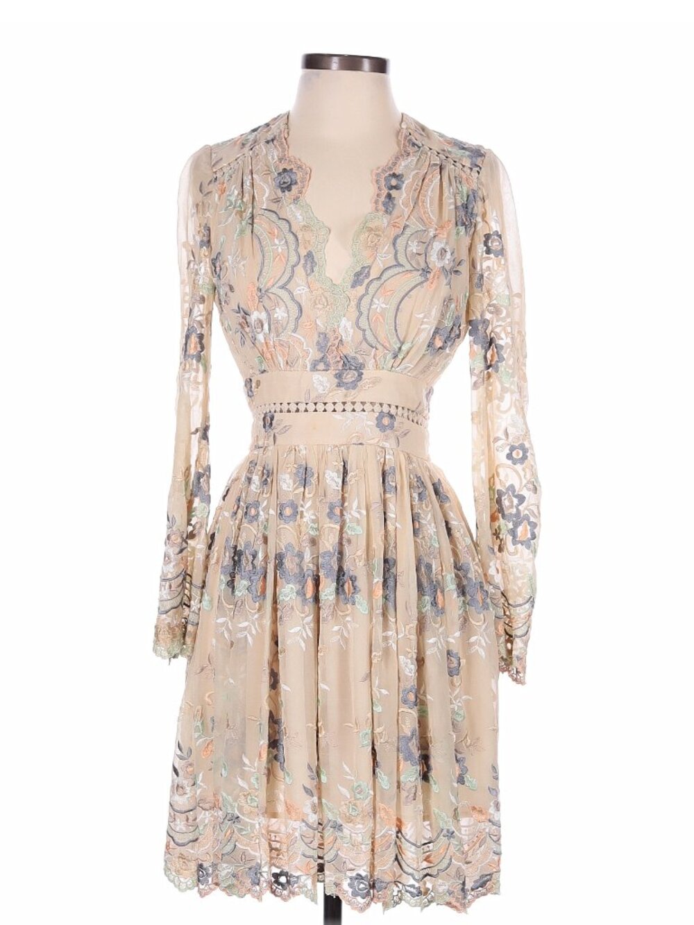 Zimmerman Anais Antique Embroidered Dress | Size XS